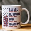 Legend, Husband, Dad And Grandpa - Personalized Mug Legend, Husband, Dad And Grandpa - Personalized Mug