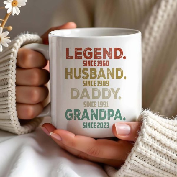 Legend Husband Daddy Grandpa Tribute Mug - Personalized Custom Coffee Mug - DAD027_MG Legend Husband Daddy Grandpa Tribute Mug - Personalized Custom Coffee Mug - DAD027_MG