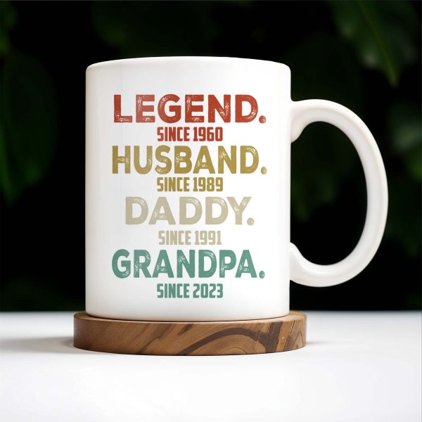 Legend Husband Daddy Grandpa Tribute Mug - Personalized Custom Coffee Mug - DAD027_MG Legend Husband Daddy Grandpa Tribute Mug - Personalized Custom Coffee Mug - DAD027_MG