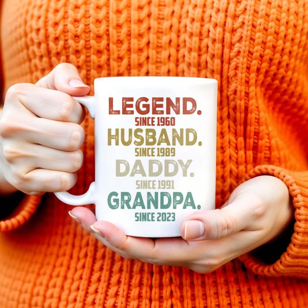 Legend Husband Daddy Grandpa Tribute Mug - Personalized Custom Coffee Mug - DAD027_MG Legend Husband Daddy Grandpa Tribute Mug - Personalized Custom Coffee Mug - DAD027_MG