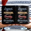 Legend Since 1960, Husband Since 1991, Daddy Since 1993, Grandpa Since 2020 - Personalized Custom Coffee Mug - DAD160_MG