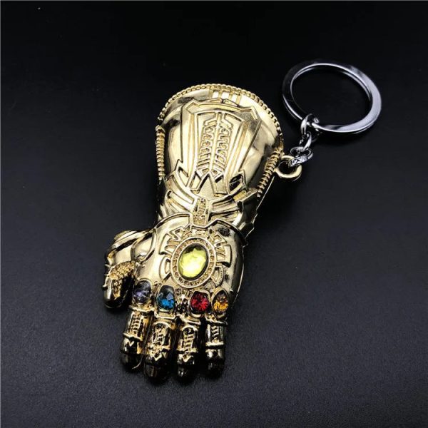 Legends The Avengers Peripherals Thanos Infinity Gauntlet Alloy Car Keychain