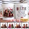 Leopard Checkered Christmas Fashion Besties Personalized Mug Leopard Checkered Christmas Fashion Besties Personalized Mug