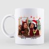 Leopard Checkered Christmas Fashion Besties Personalized Mug Leopard Checkered Christmas Fashion Besties Personalized Mug
