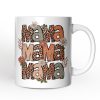 Leopard Mama Floral Mug, Retro Wildflowers Gift for Mothers Leopard Mama Floral Mug, Retro Wildflowers Gift for Mothers