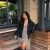 Leopard Print V-Neck Slip Mini Dress
