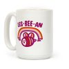 Lesbeean Lesbian Pride Bee Parody Coffee Mug Lesbeean Lesbian Pride Bee Parody Coffee Mug