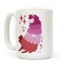 Lesbian Llama Coffee Mug Lesbian Llama Coffee Mug