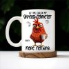 Let Me Check My Giveashitometer, Nope Nothing, Chicken And Mug Design - Personalized Custom Coffee Mug - COL048_MG