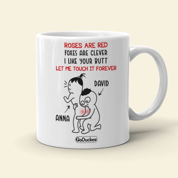 Let Me Touch It Forever - Personalized White Mug - Gift For Couple Let Me Touch It Forever - Personalized White Mug - Gift For Couple
