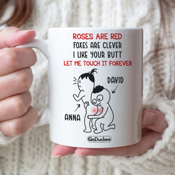 Let Me Touch It Forever - Personalized White Mug - Gift For Couple Let Me Touch It Forever - Personalized White Mug - Gift For Couple