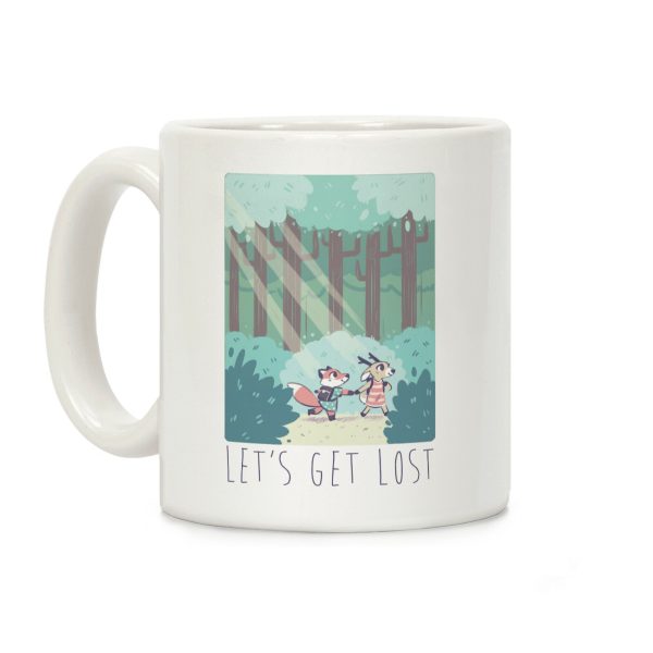 Let's Get Lost - Fox and Deer Coffee Mug Let's Get Lost - Fox and Deer Coffee Mug