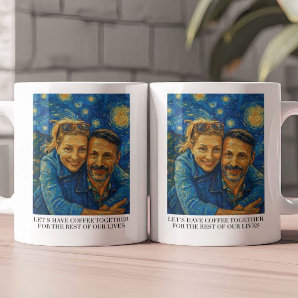 Let's Have Coffee Together Van Gogh Art Couple Mug - Personalized Photo Mug Let's Have Coffee Together Van Gogh Art Couple Mug - Personalized Photo Mug