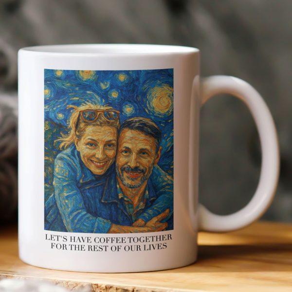 Let's Have Coffee Together Van Gogh Art Couple Mug - Personalized Photo Mug Let's Have Coffee Together Van Gogh Art Couple Mug - Personalized Photo Mug