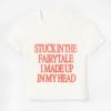 Letter Red Printed White Tee Letter Red Printed White Tee