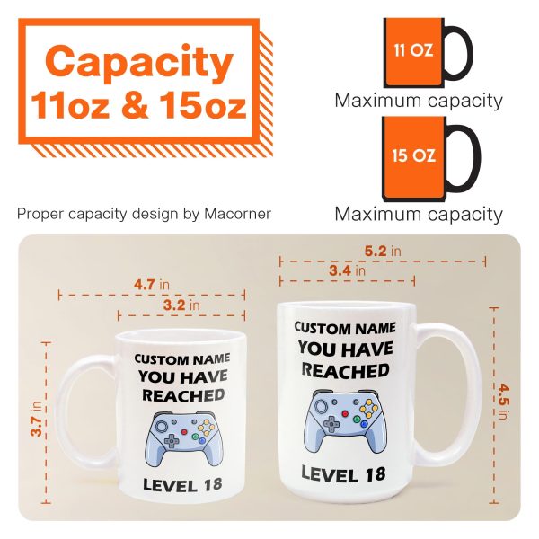 Level Mug - Personalized Mug - Birthday Gift For Friends And Family Level Mug - Personalized Mug - Birthday Gift For Friends And Family