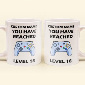 Level Mug - Personalized Mug - Birthday Gift For Friends And Family