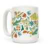 Life Aquatic Nautical Pattern Coffee Mug Life Aquatic Nautical Pattern Coffee Mug