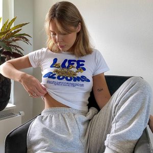 Life Blooms White Tee