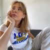 Life Blooms White Tee Life Blooms White Tee