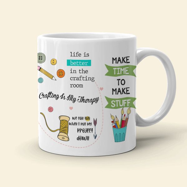 Life Is Better In The Crafting Room Personalized Craft Mug Life Is Better In The Crafting Room Personalized Craft Mug