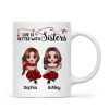 Life Is Better With Besties Sisters Christmas Personalized Mug Life Is Better With Besties Sisters Christmas Personalized Mug