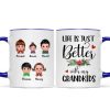 Life Is Better With Grandkids Chin On Hands Christmas Personalized Mug Life Is Better With Grandkids Chin On Hands Christmas Personalized Mug