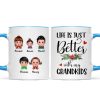 Life Is Better With Grandkids Chin On Hands Christmas Personalized Mug Life Is Better With Grandkids Chin On Hands Christmas Personalized Mug