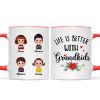 Life Is Better With Grandkids Christmas Personalized Mug