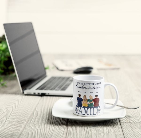 Life Is Better With Siblings - Personalized Mug Life Is Better With Siblings - Personalized Mug