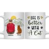 Life Is Better With The Cats - Gift For Cat Lovers - Personalized Mug Life Is Better With The Cats - Gift For Cat Lovers - Personalized Mug