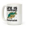 Life is Flopping Relentless Fish Coffee Mug Life is Flopping Relentless Fish Coffee Mug