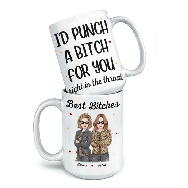 Life Is Sweeter With A Bestie By Your Side - Bestie Personalized Custom Mug - Christmas Gift For Best Friends, BFF, Sisters Life Is Sweeter With A Bestie By Your Side - Bestie Personalized Custom Mug - Christmas Gift For Best Friends, BFF, Sisters