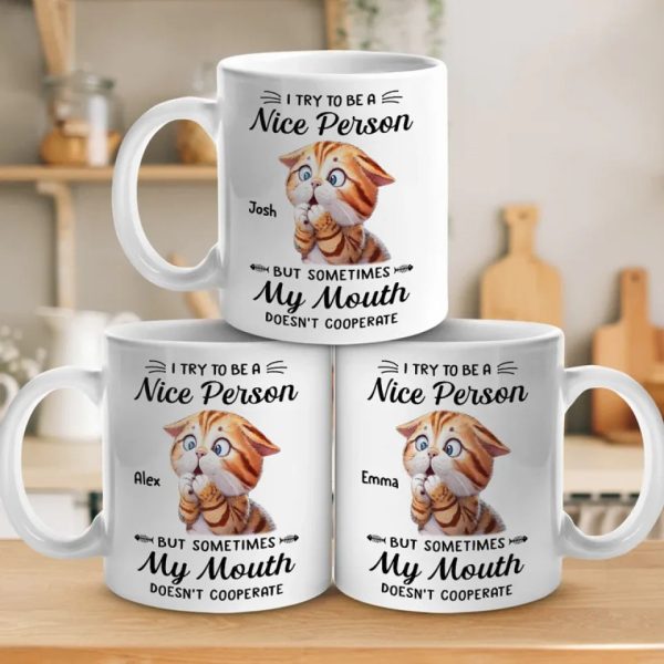 Life Tip, When In Doubt, Blame The Cat - Friend Personalized Custom Mug - Christmas Gift, Birthday Gift For Best Friends, Family Members, Coworkers, Yourself Life Tip, When In Doubt, Blame The Cat - Friend Personalized Custom Mug - Christmas Gift, Birthday Gift For Best Friends, Family Members, Coworkers, Yourself