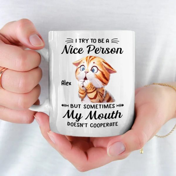 Life Tip, When In Doubt, Blame The Cat - Friend Personalized Custom Mug - Christmas Gift, Birthday Gift For Best Friends, Family Members, Coworkers, Yourself Life Tip, When In Doubt, Blame The Cat - Friend Personalized Custom Mug - Christmas Gift, Birthday Gift For Best Friends, Family Members, Coworkers, Yourself