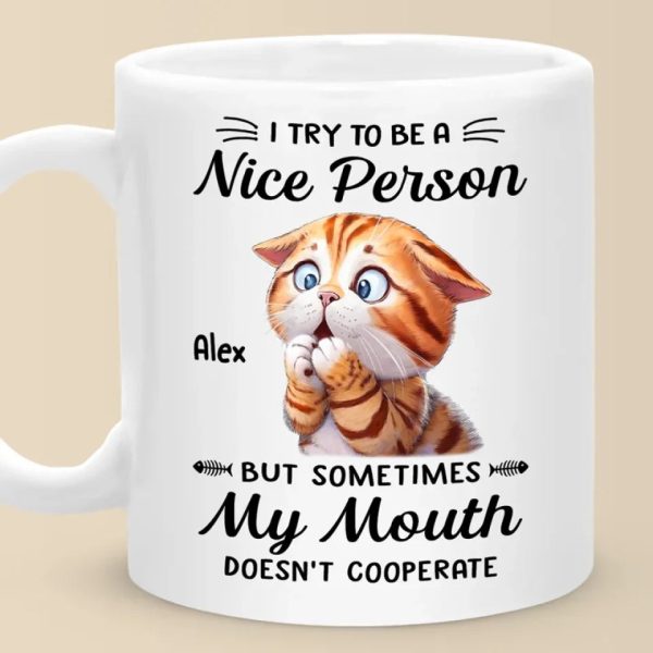 Life Tip, When In Doubt, Blame The Cat - Friend Personalized Custom Mug - Christmas Gift, Birthday Gift For Best Friends, Family Members, Coworkers, Yourself Life Tip, When In Doubt, Blame The Cat - Friend Personalized Custom Mug - Christmas Gift, Birthday Gift For Best Friends, Family Members, Coworkers, Yourself