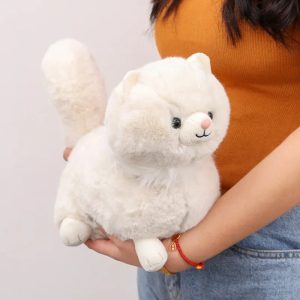 Lifelike 35cm Persian Cat Plush Pillow - Kawaii Stuffed Toy Gift