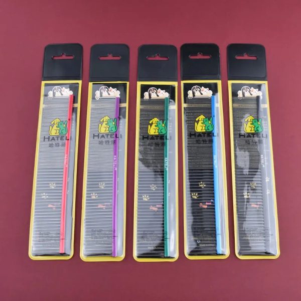 Light Aluminum Pet Comb Professional Dog Grooming Tool 5 Colors