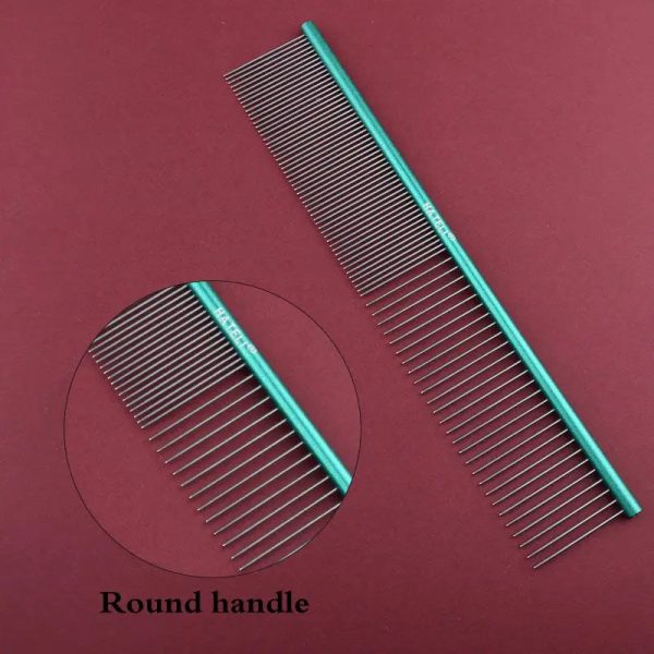 Light Aluminum Pet Comb Professional Dog Grooming Tool 5 Colors