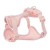 Light Pink Double Dog Leash Set - Adjustable PVC Harness Light Pink Double Dog Leash Set - Adjustable PVC Harness