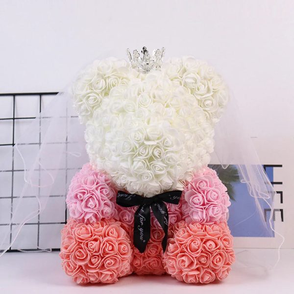 Lighted Rose Flower Teddy Bear 25cm Gift Box Edition Lighted Rose Flower Teddy Bear 25cm Gift Box Edition
