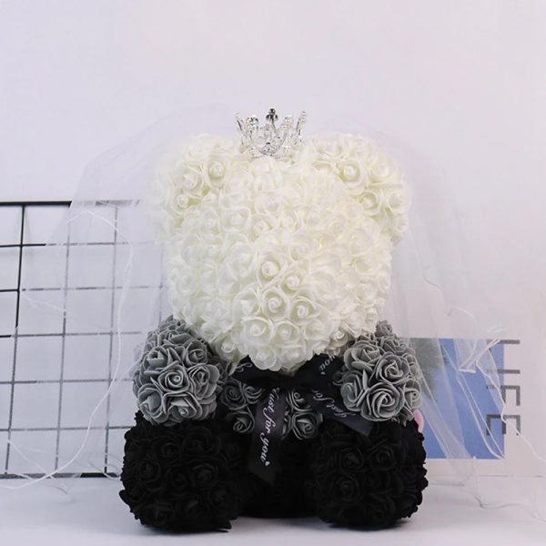 Lighted Rose Flower Teddy Bear 25cm Gift Box Edition Lighted Rose Flower Teddy Bear 25cm Gift Box Edition