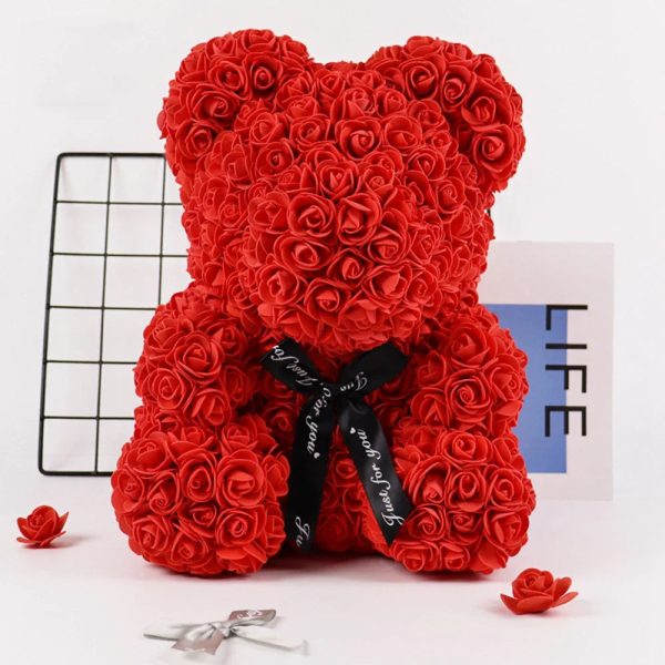 Lighted Rose Flower Teddy Bear 25cm Gift Box Edition Lighted Rose Flower Teddy Bear 25cm Gift Box Edition