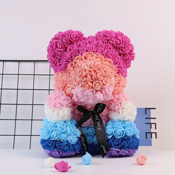 Lighted Rose Flower Teddy Bear 25cm Gift Box Edition Lighted Rose Flower Teddy Bear 25cm Gift Box Edition