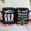 Like A Regular Mom But Way More Sassy, Personalized Mug, Gift For Mom, Mother's Day Gift, Unicorn Mom And Daughters Like A Regular Mom But Way More Sassy, Personalized Mug, Gift For Mom, Mother's Day Gift, Unicorn Mom And Daughters