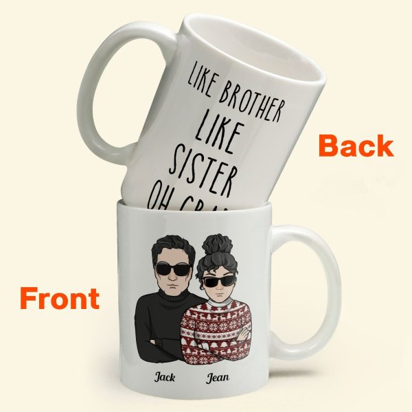 Like Brother Like Sister Oh Crap - Personalized Mug Like Brother Like Sister Oh Crap - Personalized Mug