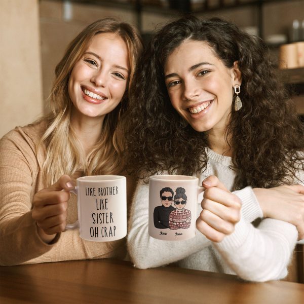 Like Brother Like Sister Oh Crap - Personalized Mug Like Brother Like Sister Oh Crap - Personalized Mug