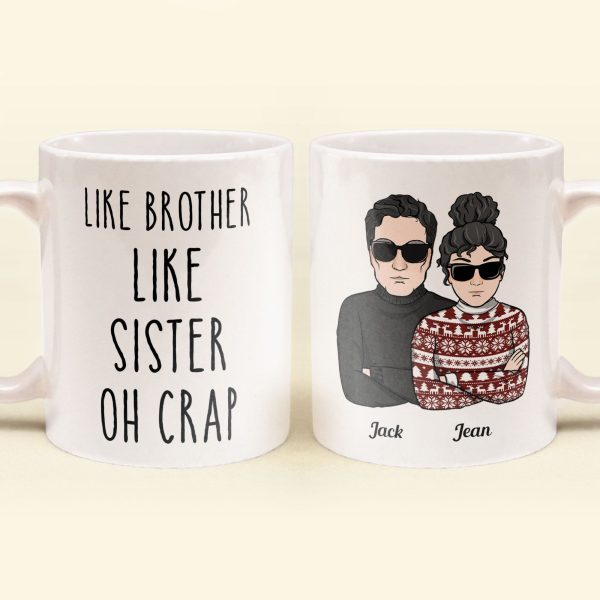 Like Brother Like Sister Oh Crap - Personalized Mug Like Brother Like Sister Oh Crap - Personalized Mug