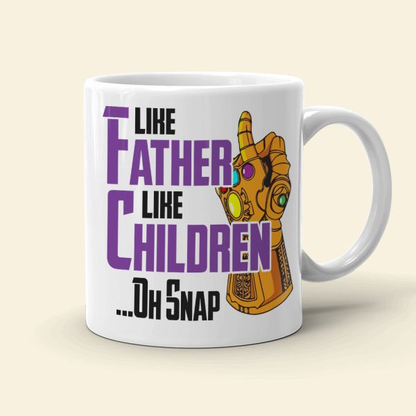 Like Father Like Children... Oh Snap, Personalized Dad Mug 08hudt100623 Like Father Like Children... Oh Snap, Personalized Dad Mug 08hudt100623