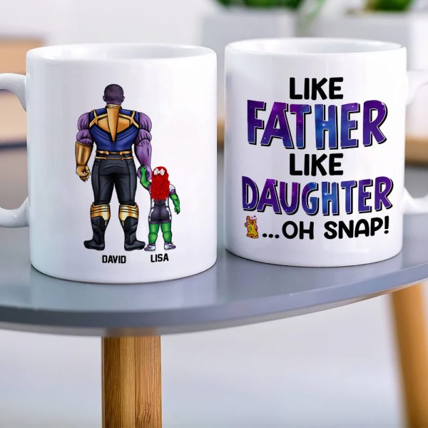 Like Father Like Daughter Personalized Coffee Mug DR-WHM-03QHDT130523TM Like Father Like Daughter Personalized Coffee Mug DR-WHM-03QHDT130523TM